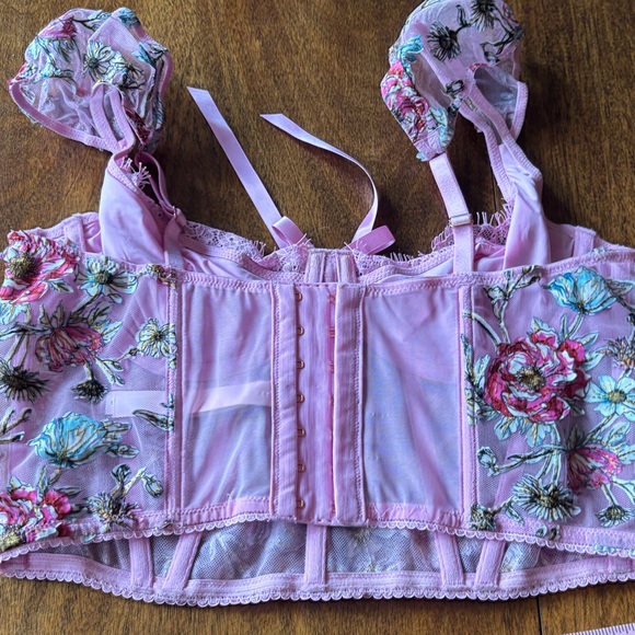 Victoria's Secret Pink Floral Corset/Bra - Picture 3 of 6